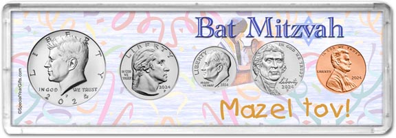 2024 Bat Mitzvah Coin Gift Set LARGE