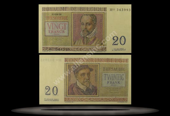 Belgium Banknote, 50 Francs, 1.6.1948, P#133a MAIN