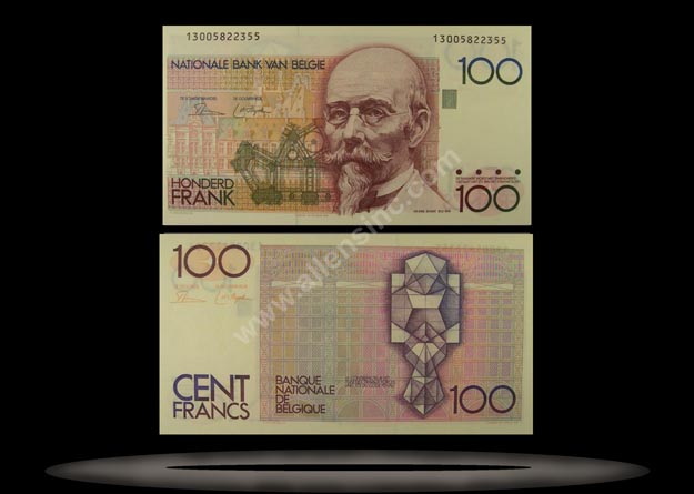 Belgium Banknote, 100 Francs, ND (1982-94), P#142a MAIN
