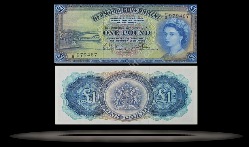 Bermuda Banknote, 1 Pound, 1.5.1957, P#20b MAIN