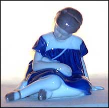 Girl With Doll, Bing & Grondahl Figurine #1526 MAIN