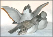 Protection [ 3 Birds ], Bing & Grondahl Figurine #1670 MAIN