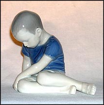 Boy with Sandals, Bing & Grondahl Figurine #1671 MAIN