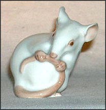Mouse, White, Bing & Grondahl Figurine #1728 MAIN