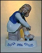 Little Roller Skater, Bing & Grondahl Figurine #1986FY MAIN