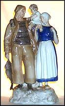Fisher Family, Bing & Grondahl Figurine #2025 MAIN