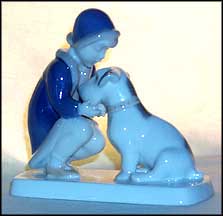 Girl with Dog, Bing & Grondahl Figurine #2163 MAIN