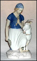 Girl with Goat, Bing & Grondahl Figurine #2180 MAIN