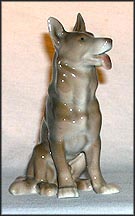 Shepherd Dog, Sitting, Bing & Grondahl Figurine #2197 MAIN