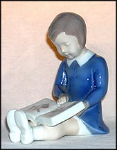 First Book, Bing & Grondahl Figurine #2247 MAIN