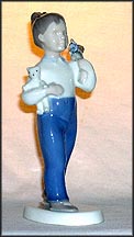 Girl With Teddy, Bing & Grondahl Figurine #2398 MAIN