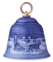 2015 Santa's Presents, Bing & Grondahl Christmas Bell Ornament MAIN