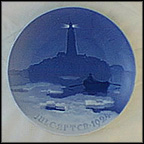 Lighthouse In Danish Waters Collector Plate by Achton Friis MAIN