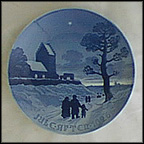 Churchgoers On Christmas Day Collector Plate by Achton Friis MAIN