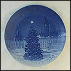 Yule Tree In Town Hall Square Of Copenhagen Collector Plate by Hans Flugenring MAIN
