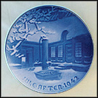 Danish Farm On Christmas Night Collector Plate by Ove Larsen MAIN