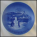 Birthplace Of Hans Christian Andersen, With Snowman Collector Plate by Borge Pramvig MAIN