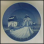 Danish Village Church Collector Plate by Kjeld Bo Bonfils MAIN