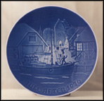 Christmas Welcome Collector Plate by Henry Thelander MAIN