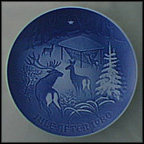 Christmas In The Woods Collector Plate by Henry Thelander MAIN