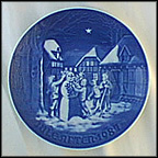Snowman's Christmas Eve Collector Plate by Edvard Jensen MAIN