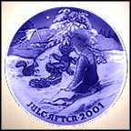 Playing In The Snow Collector Plate by Jørgen Nielsen MAIN