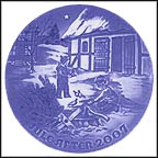 Christmas In The Countryside Collector Plate by Jørgen Nielsen MAIN