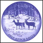 Christmas In The Woods Collector Plate by Jørgen Nielsen MAIN