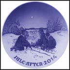 Sledge Ride In The Snow Collector Plate by Jørgen Nielsen MAIN