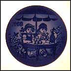 Little Vendors Collector Plate by Sven Vestergaard MAIN