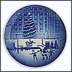 Christmas At Rockefeller Center Collector Plate by Jack Woodson MAIN