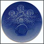 Happiness Over The Yule Tree Collector Plate by Aarestrup MAIN