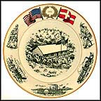 Lincoln's Log Cabin, Jutland, Denmark Collector Plate MAIN