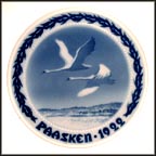 Swans Flying Collector Plate by Johannes Achton Friis MAIN