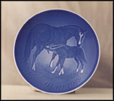 Mare And Foal Collector Plate by Henry Thelander MAIN
