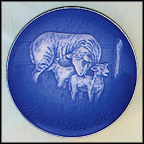 Sheep With Lambs Collector Plate by Henry Thelander MAIN