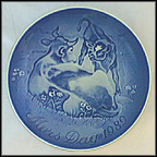 Cow With Calf Collector Plate by Henry Thelander MAIN