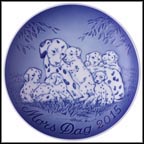 Dalmation with Puppies Collector Plate by Allan Therkelsen MAIN