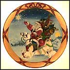 Santa In Greenland Collector Plate by Hans Henrik Hansen MAIN