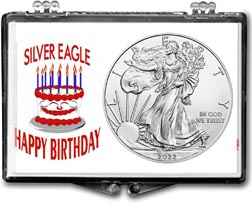 Birthday Cake American Silver Eagle Gift Display THUMBNAIL