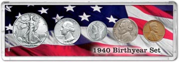 1940 Birth Year Coin Gift Set THUMBNAIL