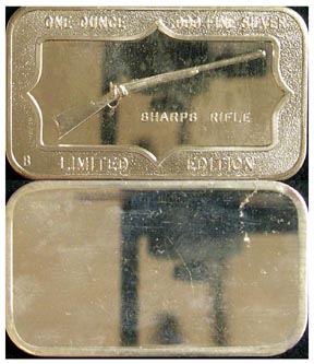 Sharps Rifle' Art Bar by Belford Mint. MAIN