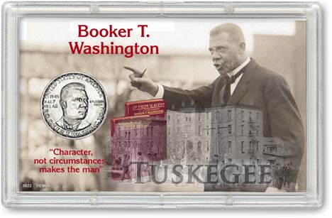 Booker T. Washington Commemorative Half Dollar Display LARGE