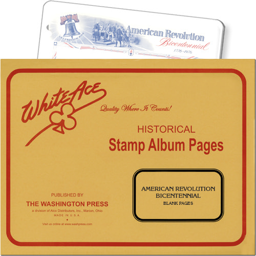 White Ace Blank Pages - American Revolution Bicentennial, pack of 10 MAIN