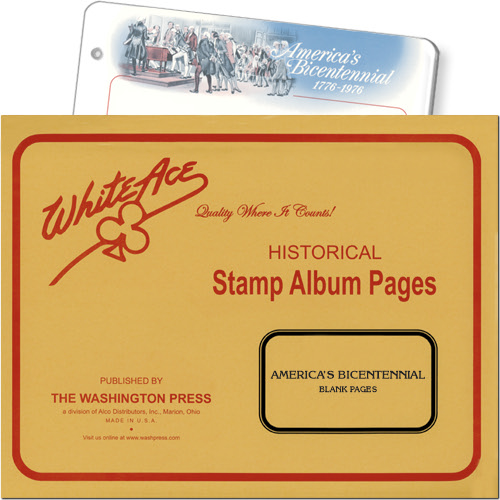 White Ace Blank Pages - America's Bicentennial, pack of 10 MAIN