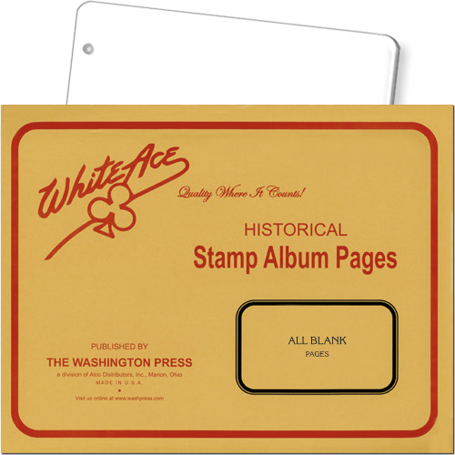 White Ace Blank Pages - All Blank, pack of 20 MAIN