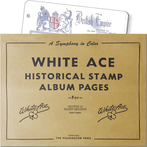 White Ace Blank Pages - George VI Silver Wedding, pack of 10 MAIN