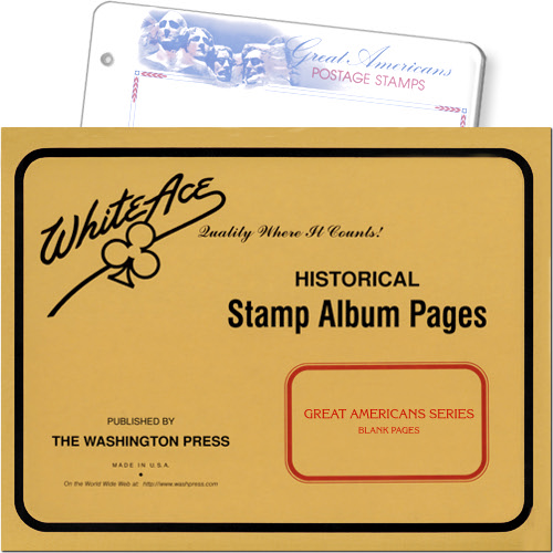 White Ace Blank Pages - Great Americans, pack of 10 MAIN