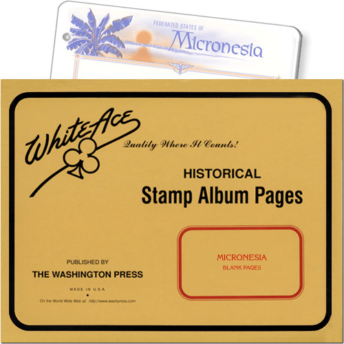 White Ace Blank Pages - Micronesia, pack of 10 MAIN