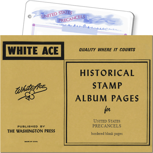 White Ace Blank Pages - Precancel, pack of 10 MAIN